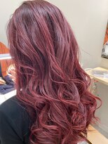 シェルビー 新宿(SHELBe)&nbsp;暗めカラー×ローズピンク[新宿/ヘッドスパ/髪質改善]