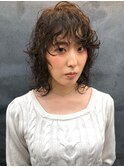 ウルフ×ハードパーマ【acala吉祥寺/アカラ/縮毛矯正/髪質改善】