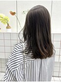 《花屋併設》ロブヘア/アッシュブラック/ニュアンスカラー◎30代