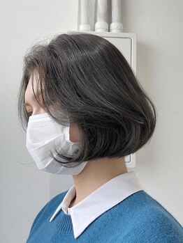 ミュー(Mu)の写真/【カット＋カラー¥7700】プチプラで赤みの少ない綺麗な外国人風も叶えます★毎月カラーしたい方にも◎