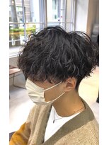 エレナ(elena)&nbsp;ツイストスパイラルパーマメンズカットマッシュ束感ショート