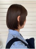 大人可愛いナチュラルボブ×ブラウンカラー20代30代40代