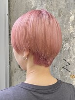 ソーコ 渋谷(SOCO) さくら色マッシュショート20代30代前下がりピンクベージュピンク