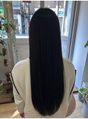 【都立大学 Border】アッシュブラック美髪艶ストレート