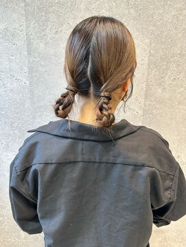 アース 三軒茶屋店(HAIR&MAKE EARTH) ツインアレンジ/三つ編みアレンジ/コンサートヘア