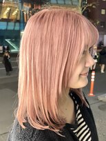 ピークアブー 原宿ハラカド(PEEK-A-BOO) ハイトーンピンクブリーチカラーコーラルピンクピンク系カラー