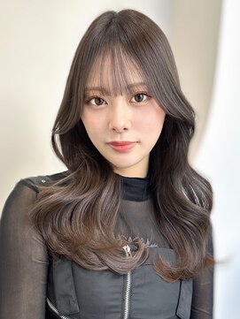 ノエシキカ(noe sikika) くびれヘア/アプリコットオレンジ/ハイライトカラー/栄E-61