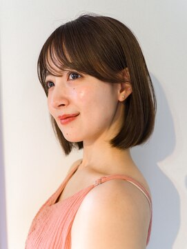 ガーデン 銀座(GARDEN) 大人の洗練された丸みボブ　流れる薄め前髪カット