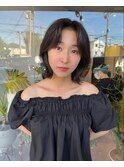 くびれロブ×韓国ヘア