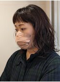 オン眉ミディアムパーマ！