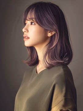 アルトリスト(Altruist Aging×HAIR&SPA) ★ダークアッシュ大人ガーリーボブ着物ミディアムレイヤーカット