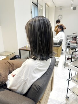 ルディー バイ ヘアーポケット(rudii by HAIR POCKET) 外ハネボブ×アンブレラカラー