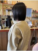 〈浅草 半個室〉切りっぱなしボブ