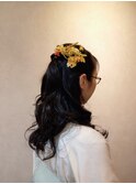 ハーフアップ