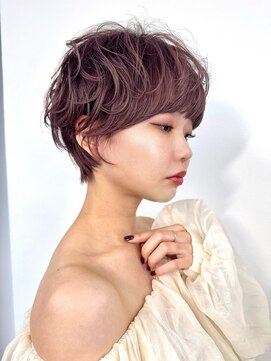 ルアン 上通り(ruen) 熊本ショート ゆるふわマッシュショート 熊本美容室 髪質改善