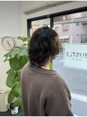 メンズカットなみパーマ