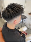 アップバングショート スキンフェード ツーブロショート 短髪