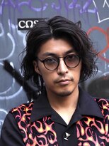 オルト(Altn)&nbsp;大人の波巻きスパイラルパーマミディアムロングメンズカットヘア