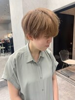 ヘアーテラスエム 奈良店(hair terrace M)&nbsp;【ミルクティーベージュ】【ショート】