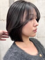 サイン 渋谷(SIGN)&nbsp;20代/透明感カラー/グレージュ/タッセルボブ/レイヤーボブ