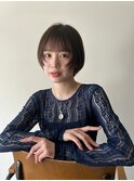 ショートボブ/フェイスレイヤー/丸みショート