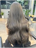 オリーブグレージュカラーダブルカラー髪質改善レイヤーカット