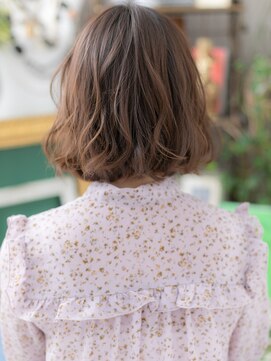 カバーヘア ブリス 志木南口駅前店(COVER HAIR bliss) ★斜めバングニュアンスパーマ耳掛け小顔Aラインボブ20代30代★1