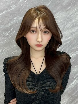 アルドーレフィエロ シンサイバシ(Ardore fiero shinsaibashi) 韓国風ヘア/ミディアムレイヤー/ハッシュカット20代30代40代