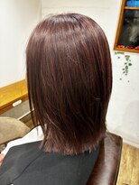 小さな美容室 ハナ(hana)&nbsp;ワンレンボブ＆ピンク系カラーstyle☆
