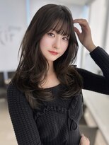 エアー 青山(AIR)&nbsp;セミロングヘア*レイヤーカット*前髪カット*顔周り*髪質改善