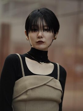 ロミー 本厚木(ROMMY.) 20代30代40代50代◎クールショート黒髪ショートマッシュ