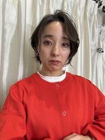 ハピネス 王寺店(Happiness)&nbsp;オリーブベージュ大人丸みショート　奈良王寺