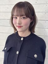ルノン フィージュ(LUNON fieju)&nbsp;黒髪クラゲヘアーオリーブグレー小顔ココアベージュ