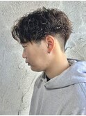 MEN’S HAIR/シャドウパーマ/刈り上げセンターパート/群馬高崎