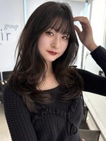 エアー 青山(AIR) セミロングヘア*レイヤーカット*前髪カット*顔周り*髪質改善