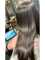 モナン(monan)&nbsp;ストレートダークブラウングレージュカラーココアブラウン