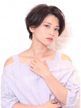 トゥルートラストトロワー 須玉店(True Trust trois) 大人可愛い20代30代40代ハンサムショート×ディープブラウン