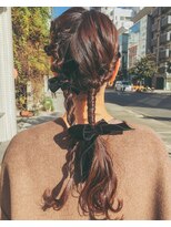 結婚式ヘアセット×個性的ヘア