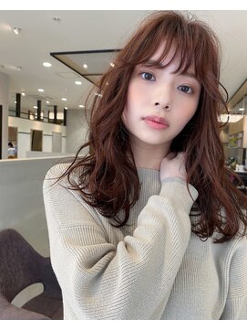 アーティアーティ那珂川店 モテ大人女子ロング☆ピンクブラウンカラー