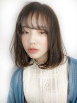 エールバイボヌール(Ere by Bonheur)&nbsp;大人可愛いワンカールロブスタイル/マロンベージュ