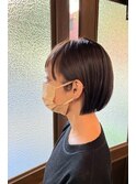 耳かけ切りっぱボブ