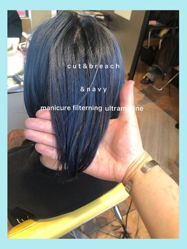 ロンドプロフィール 浦和(Lond profil) 【ワンランク上のボブ】ネイビーカラーボブ【浦和】