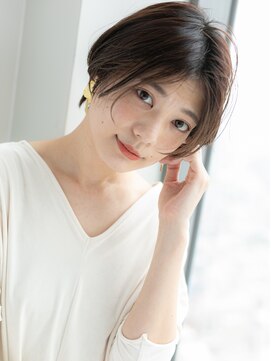 ポケット ヘア いわき泉テラス店(POCKET) 長めバング王道ハンサムショート