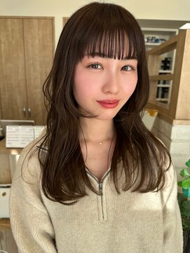 ヘアー テクニカ(hair Technica) ワイドバング×オリーブカラー