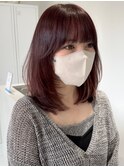 レイヤーカットハイライトショートヘアイルミナカラーオージュア