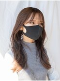 【白川】20代30代40代シースルーバングミントベージュ23.5.14