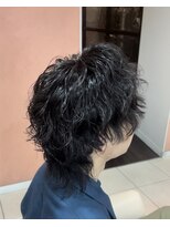 プログレス 国分寺店(PROGRESS)&nbsp;<大澤>波打ち　ミディアムウルフ　国分寺メンズカット