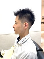 ヨシザワインク プレミアム 築地店(YOSHIZAWA Inc. PREMIUM)&nbsp;ソフトモヒカン/短髪アップバング／ジェルスタイル/刈り上げ