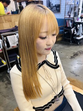 マノ 千歳烏山(MaNO) 〈aya〉ブリーチカラー/ロングレイヤー/くびれヘア/髪質改善