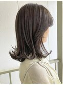 ミントアッシュでつくるベージュカラー カーキベージュ